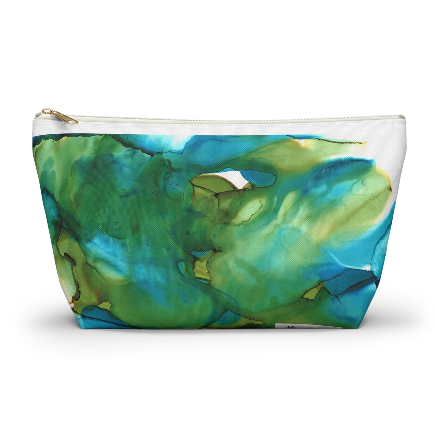 Blue Landscape Accessory Pouch w T-bottom