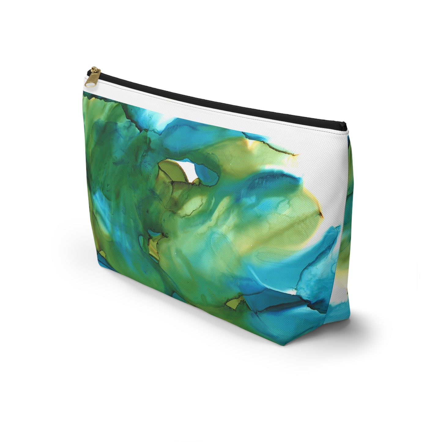 Blue Landscape Accessory Pouch w T-bottom