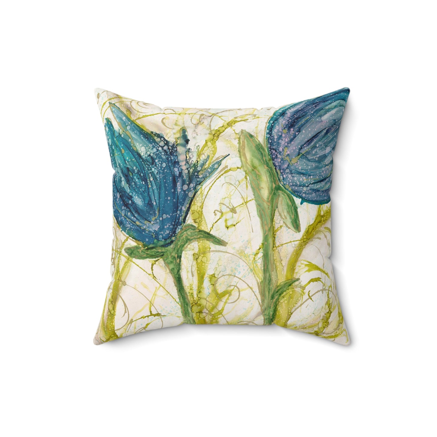 Rejoice Faux Suede Square Pillow