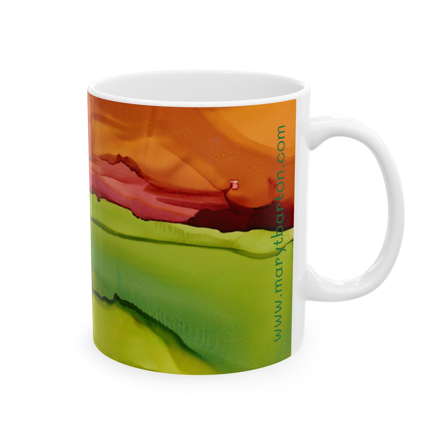 Meadow Sunset Ceramic Mug 11oz