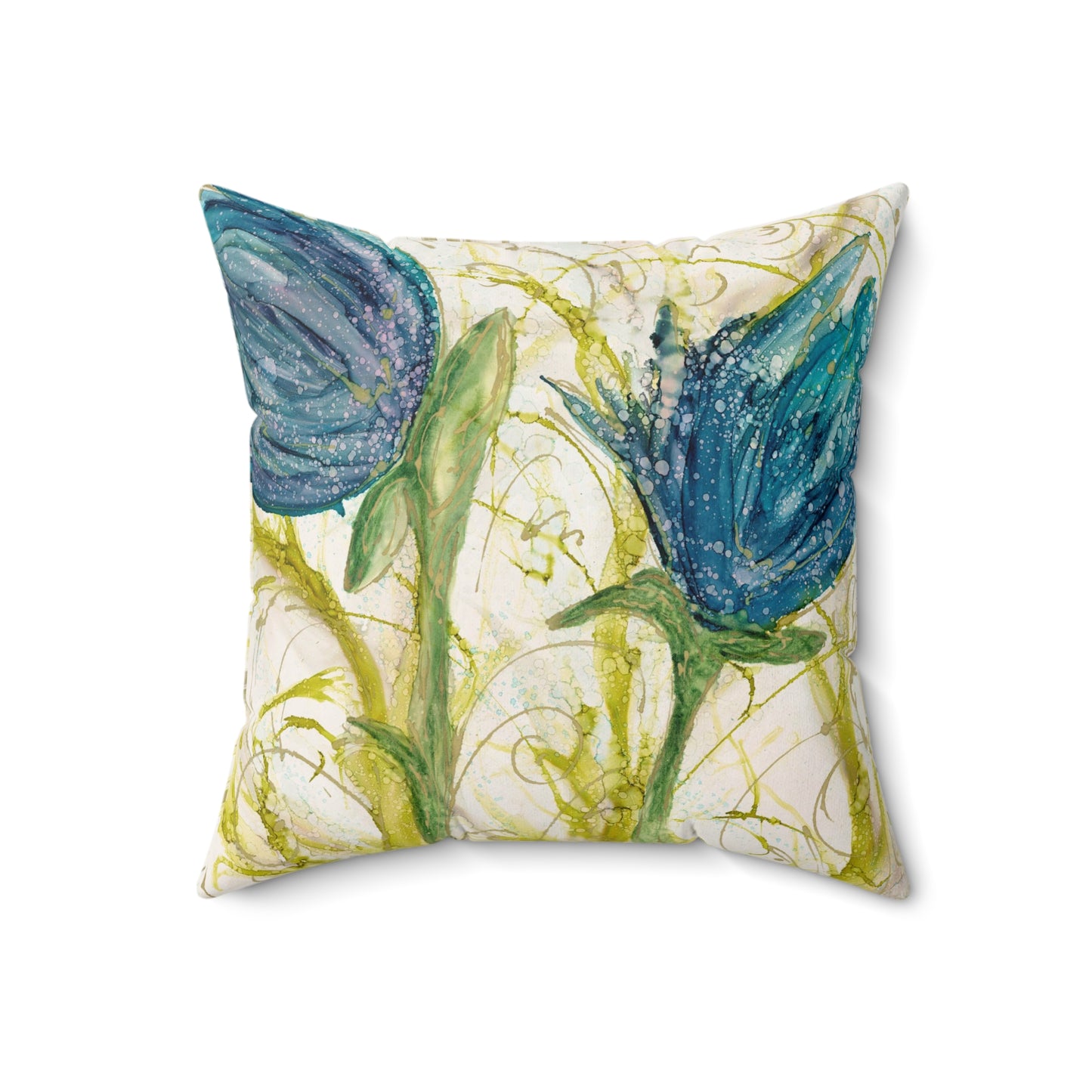 Rejoice Faux Suede Square Pillow