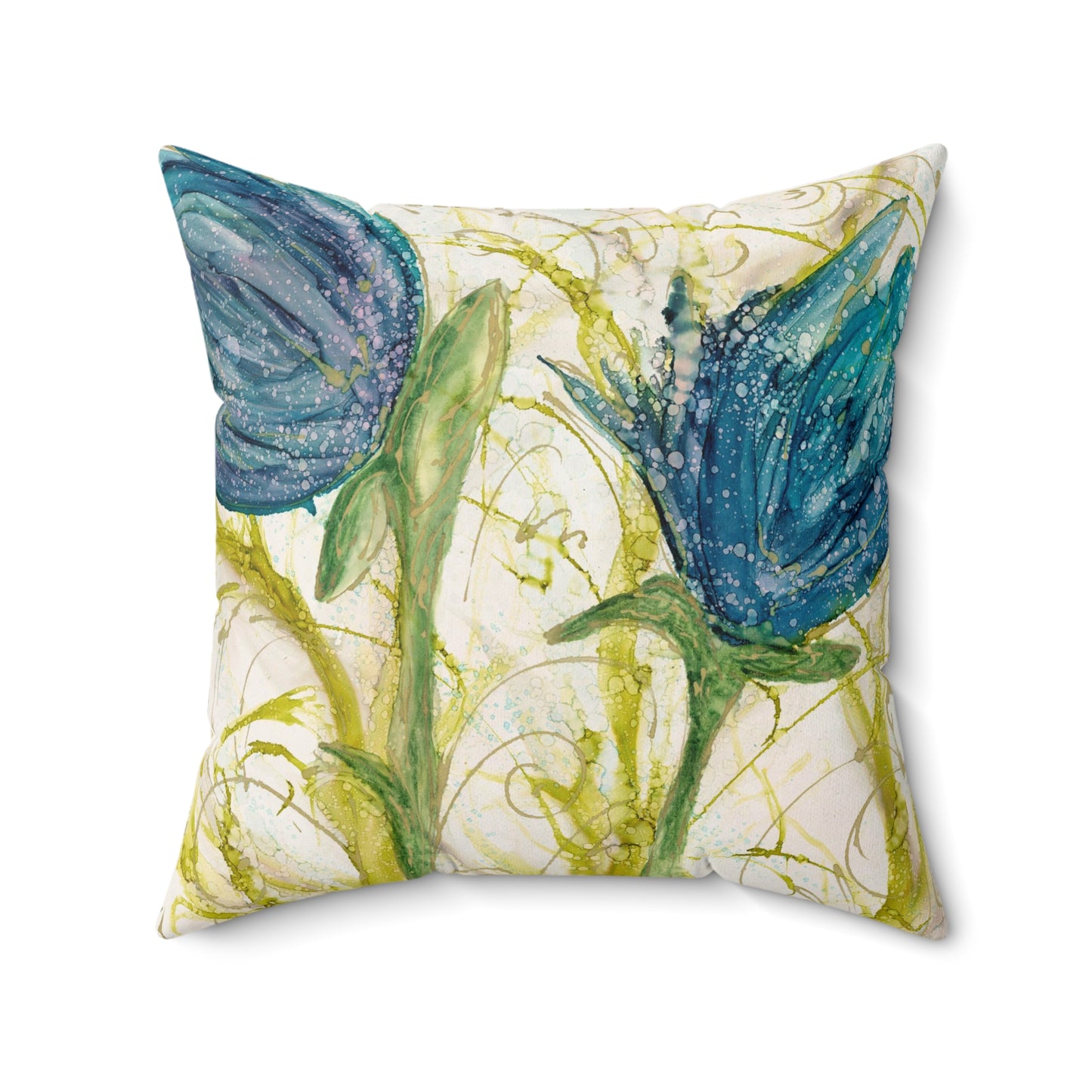 Rejoice Faux Suede Square Pillow