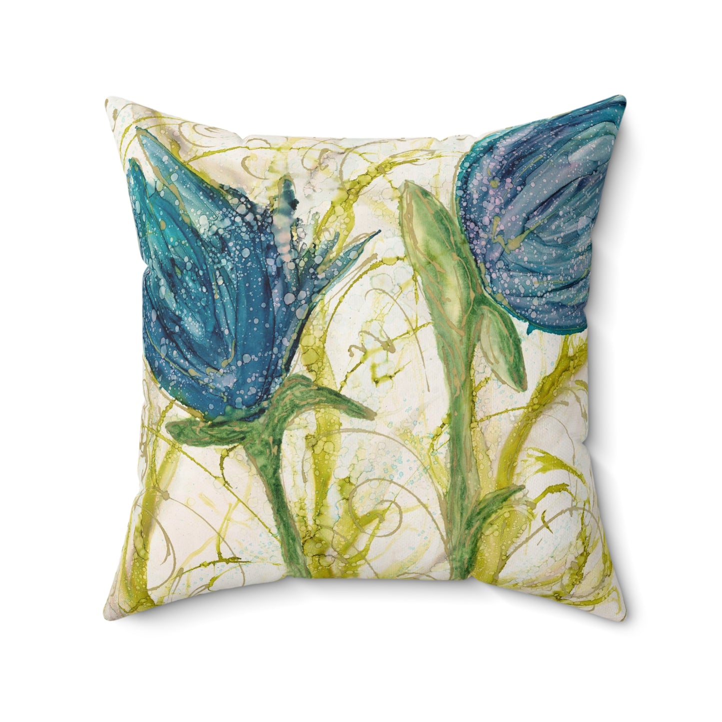 Rejoice Faux Suede Square Pillow