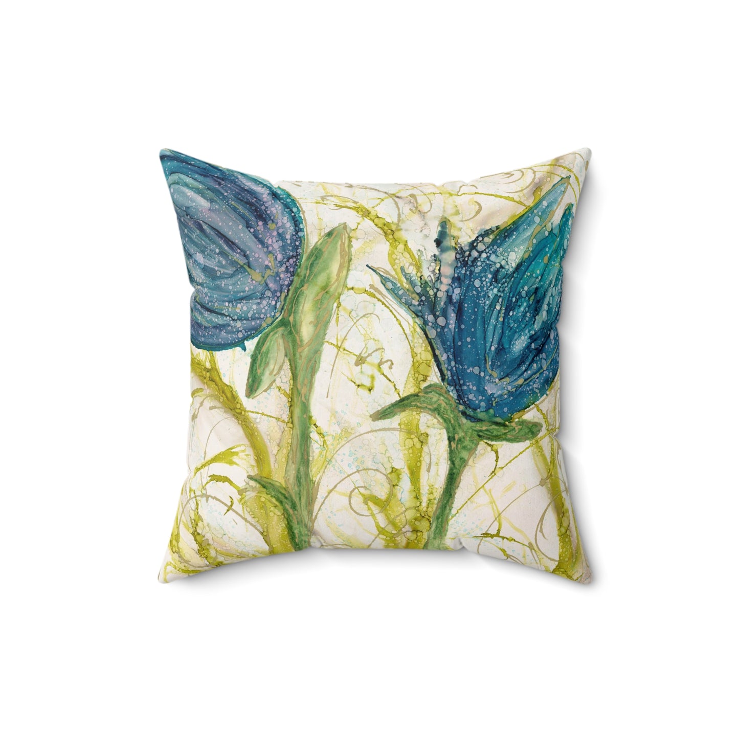 Rejoice Faux Suede Square Pillow