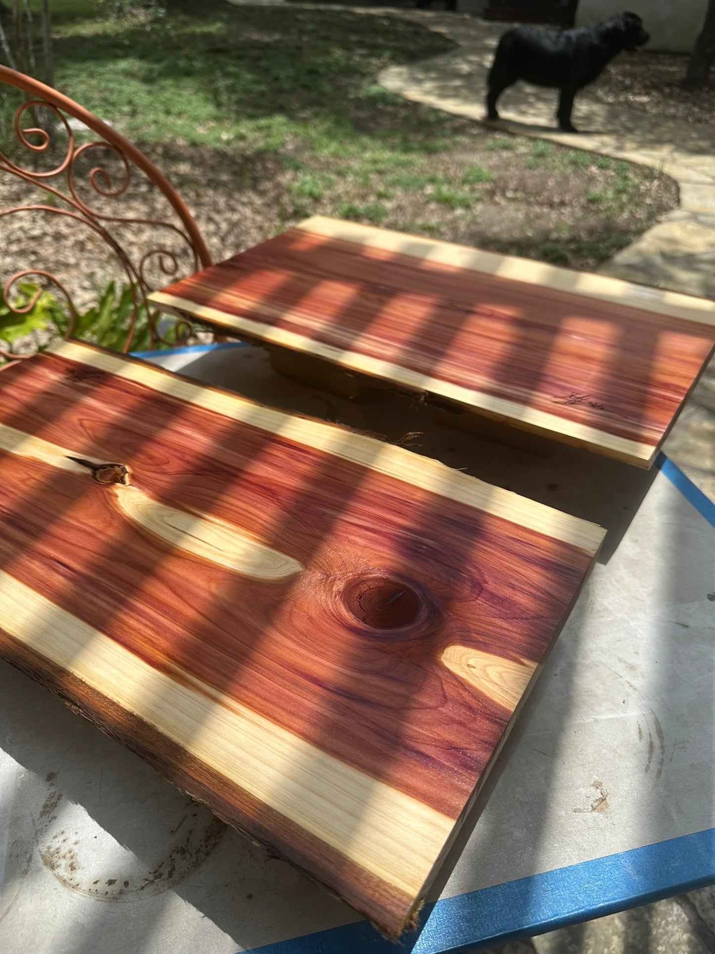 Nativity Set - 7 pc with cedar plank