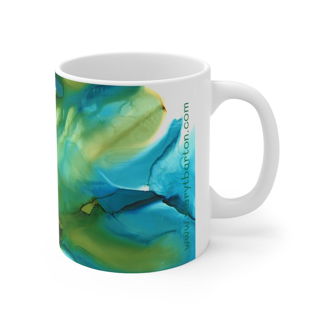 Blue Landscape Ceramic Mug 11oz