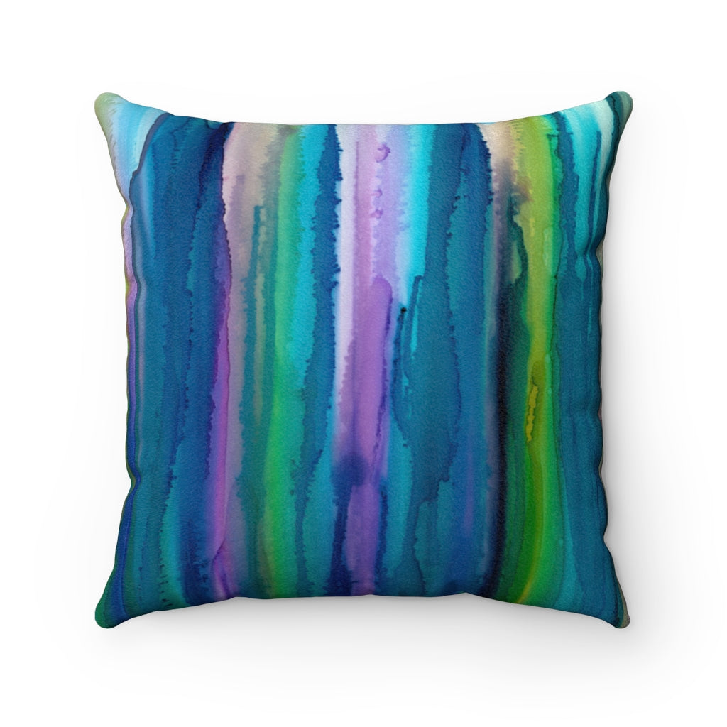 Layers Faux Suede Square Pillow