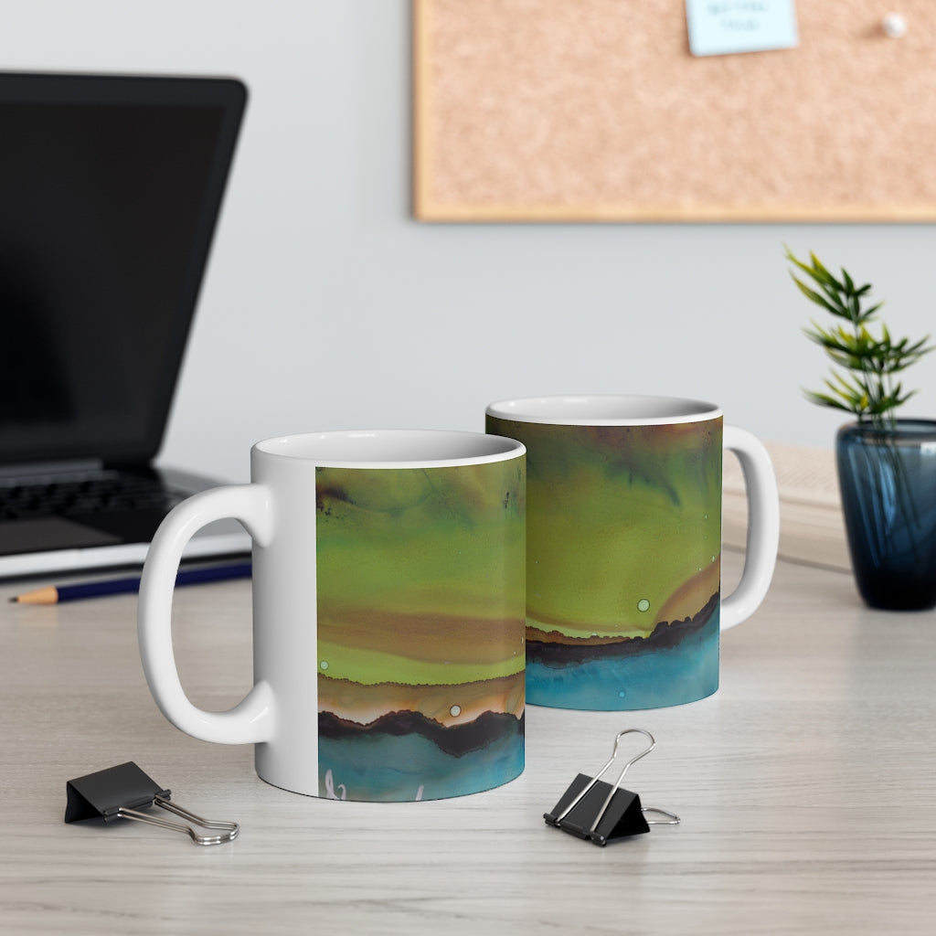 Resting on the Edge Ceramic Mug 11oz