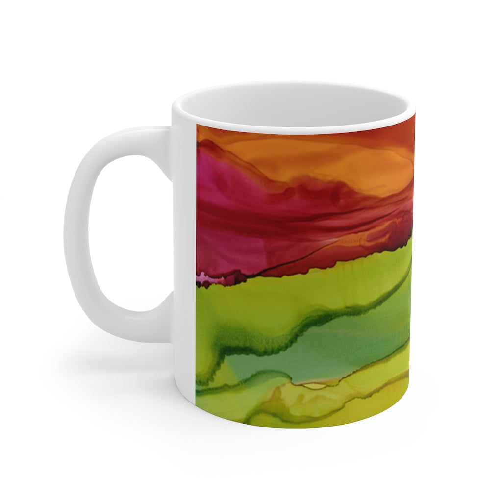 Meadow Sunset Ceramic Mug 11oz