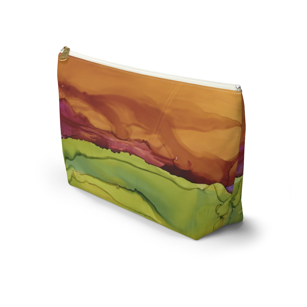 Meadow Sunset Accessory Pouch w T-bottom