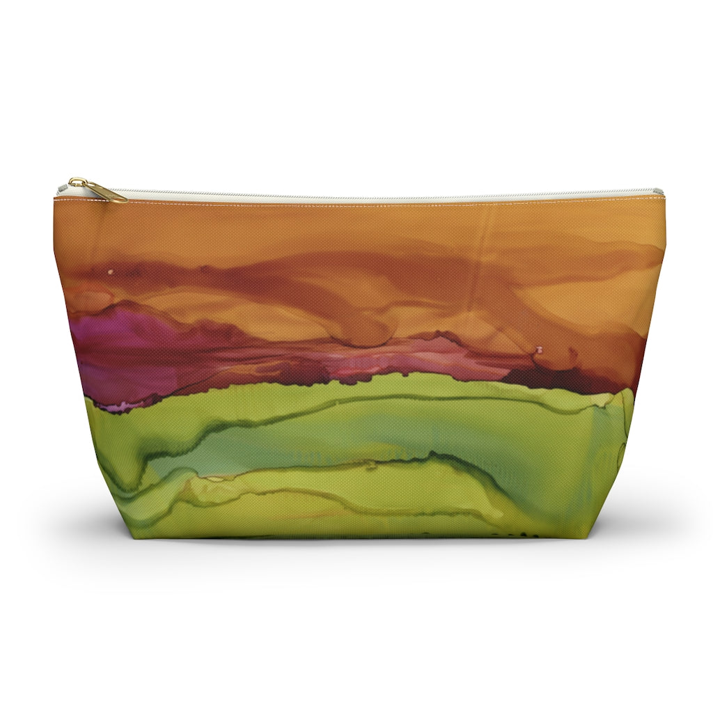 Meadow Sunset Accessory Pouch w T-bottom