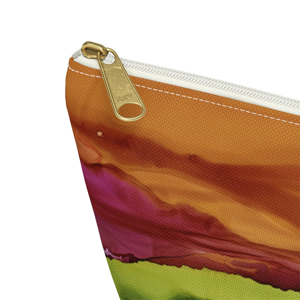 Meadow Sunset Accessory Pouch w T-bottom