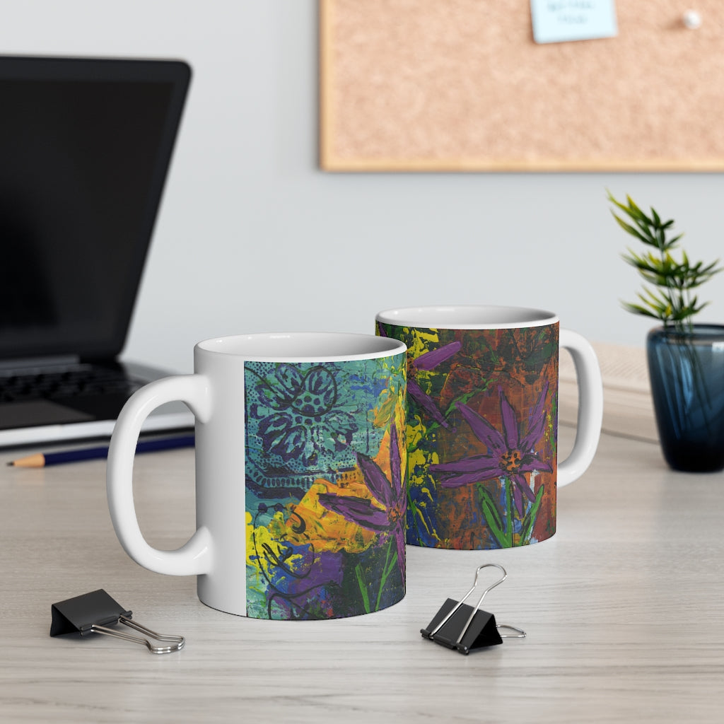 Wild Flowers Ceramic Mug 11oz
