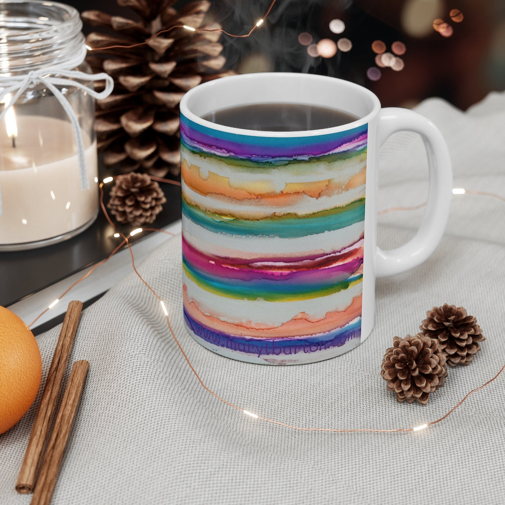 Rainbow Iridescence Ceramic Mug 11oz