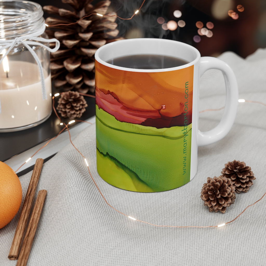 Meadow Sunset Ceramic Mug 11oz