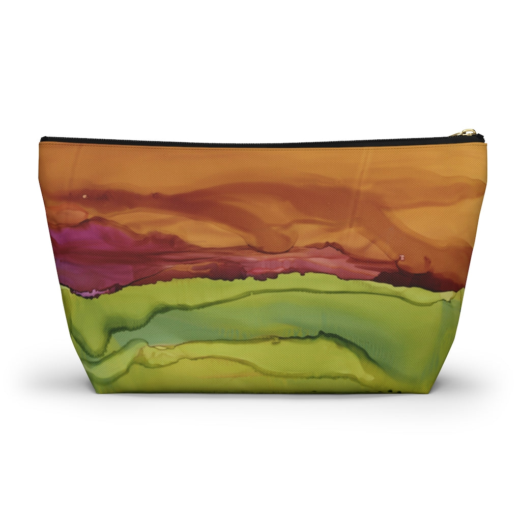 Meadow Sunset Accessory Pouch w T-bottom