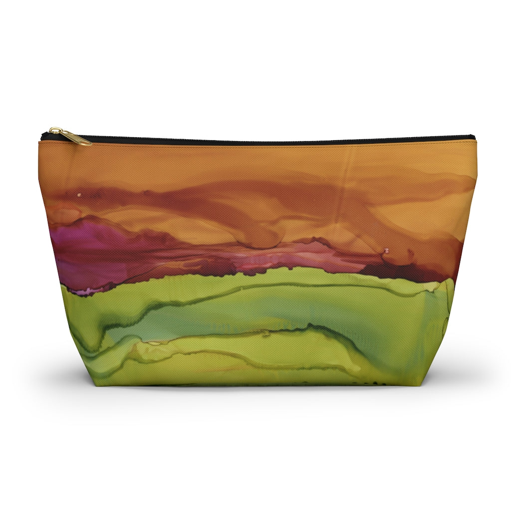Meadow Sunset Accessory Pouch w T-bottom