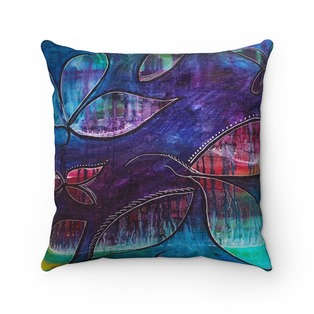 Confessions Faux Suede Square Pillow