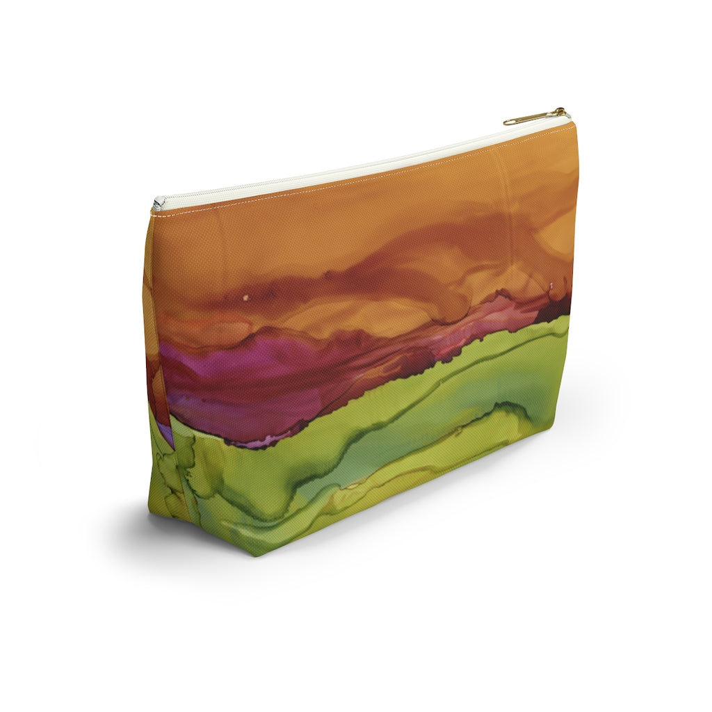 Meadow Sunset Accessory Pouch w T-bottom