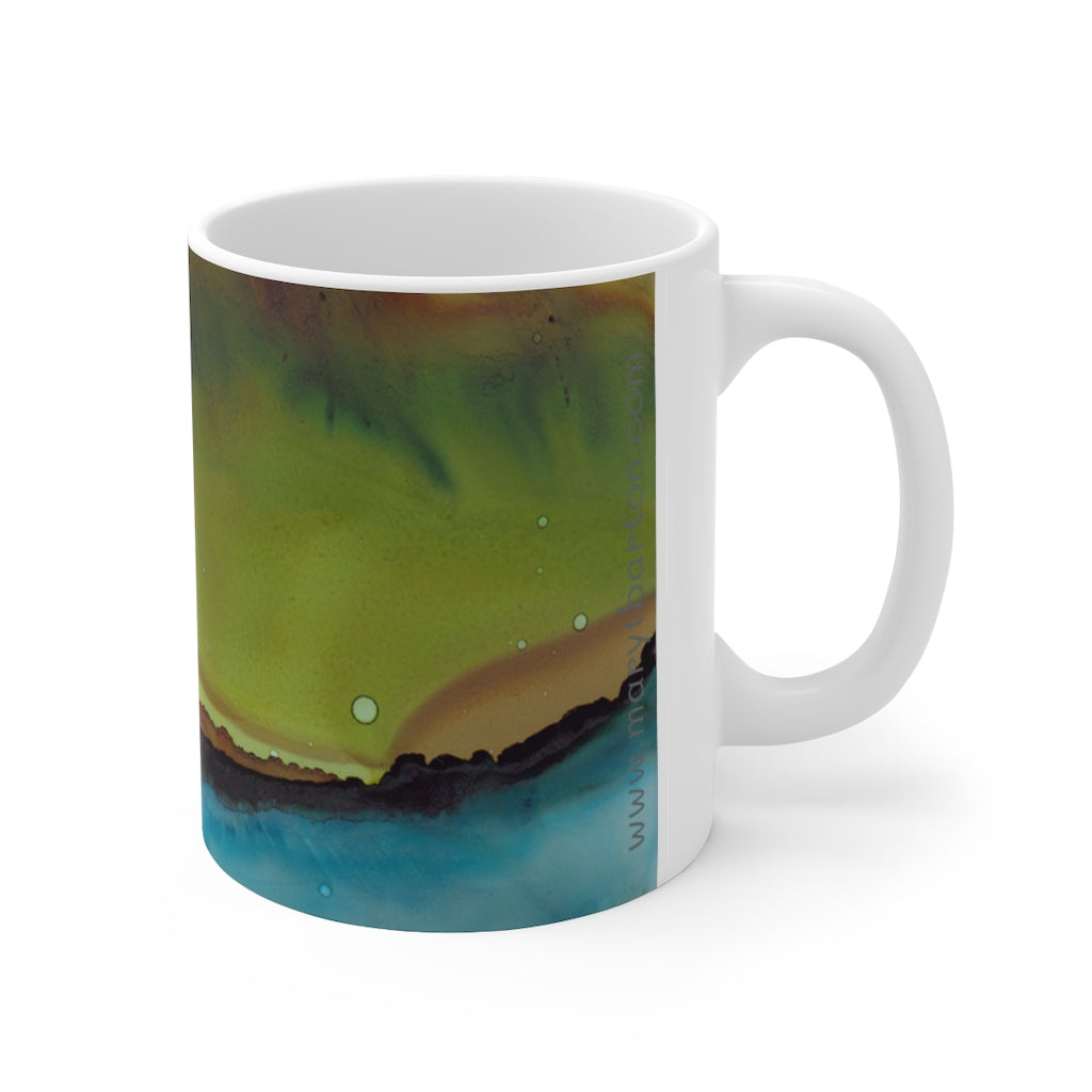 Resting on the Edge Ceramic Mug 11oz