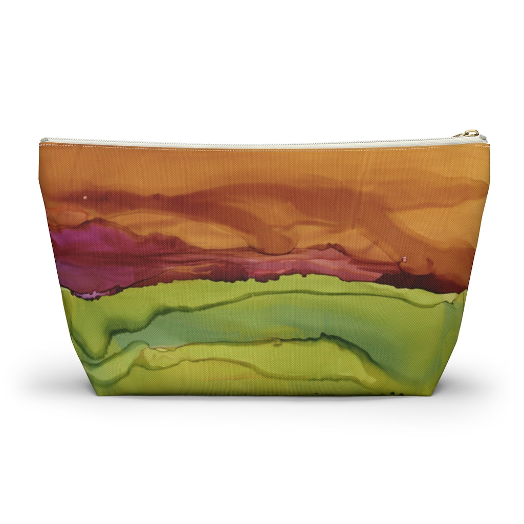 Meadow Sunset Accessory Pouch w T-bottom