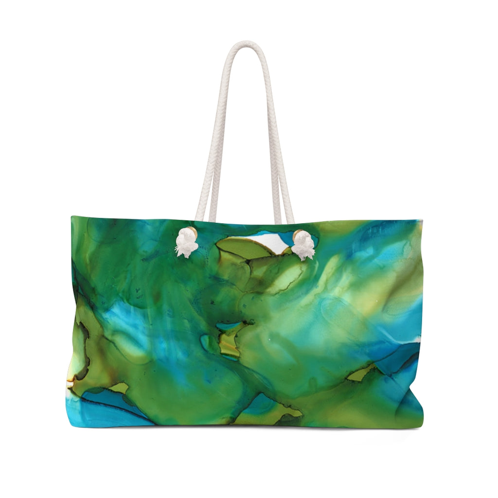 Blue Landscape Weekender Bag