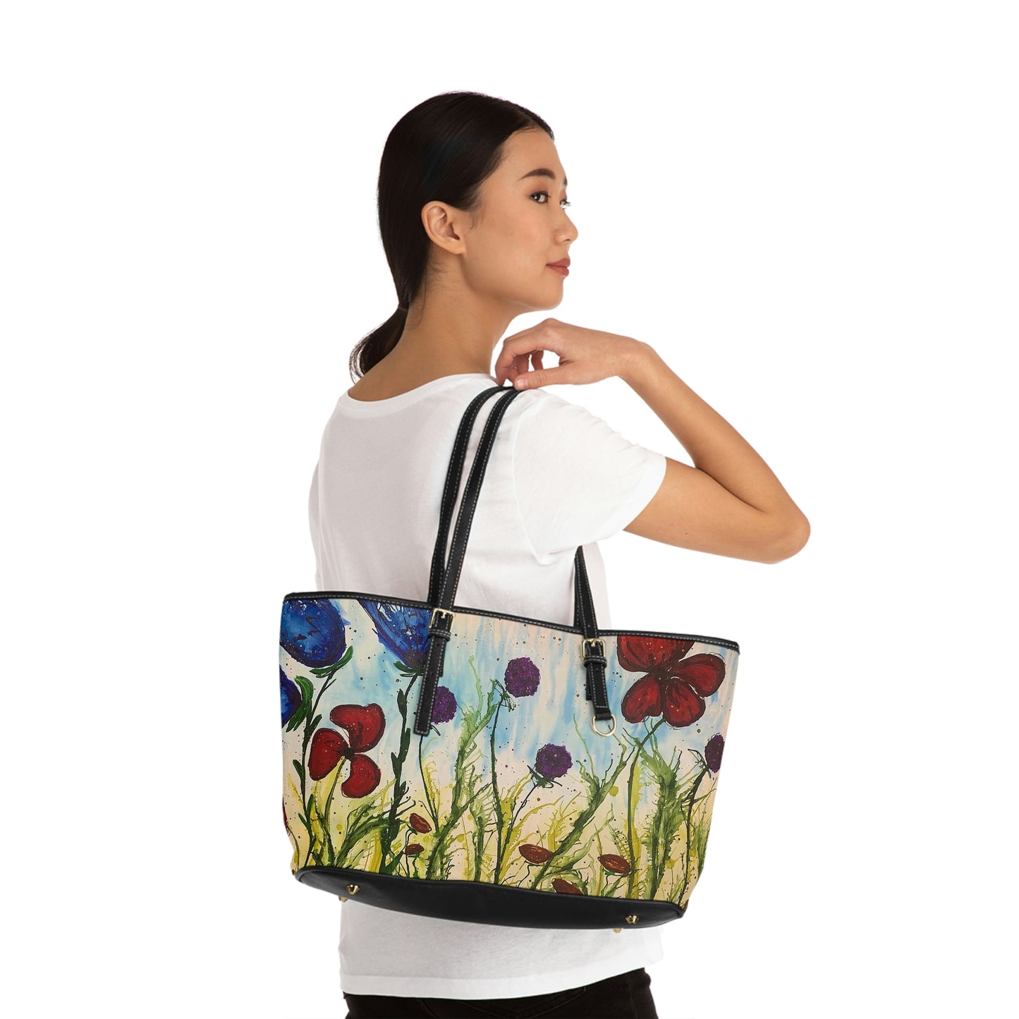 Rise Up Leather Shoulder Bag