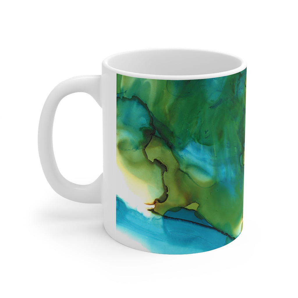 Blue Landscape Ceramic Mug 11oz