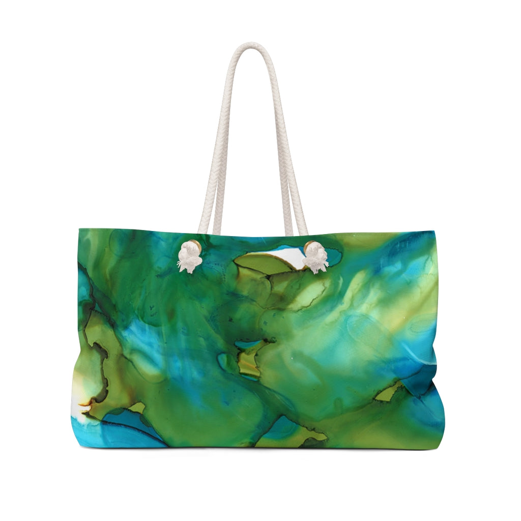 Blue Landscape Weekender Bag