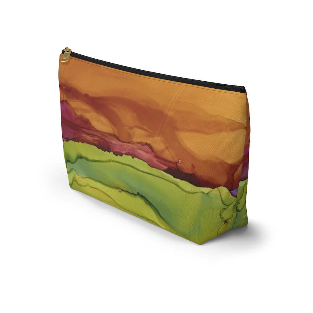 Meadow Sunset Accessory Pouch w T-bottom