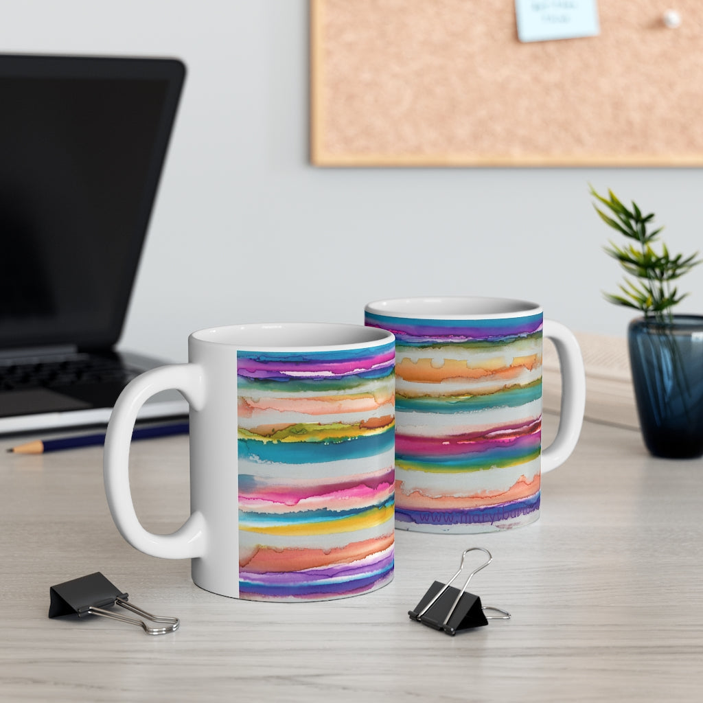 Rainbow Iridescence Ceramic Mug 11oz