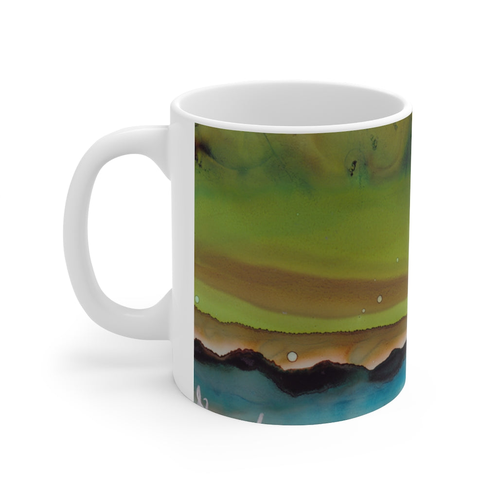 Resting on the Edge Ceramic Mug 11oz