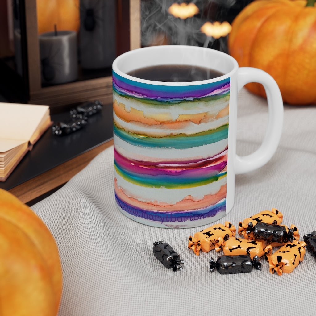 Rainbow Iridescence Ceramic Mug 11oz
