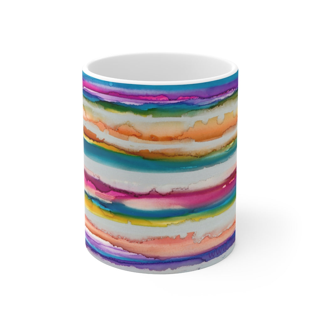 Rainbow Iridescence Ceramic Mug 11oz