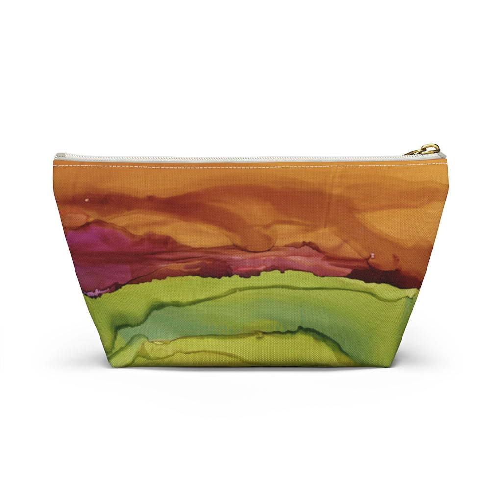 Meadow Sunset Accessory Pouch w T-bottom