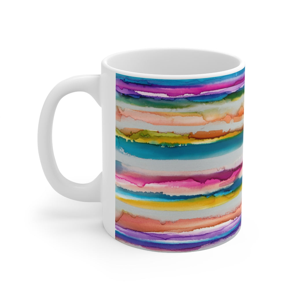 Rainbow Iridescence Ceramic Mug 11oz