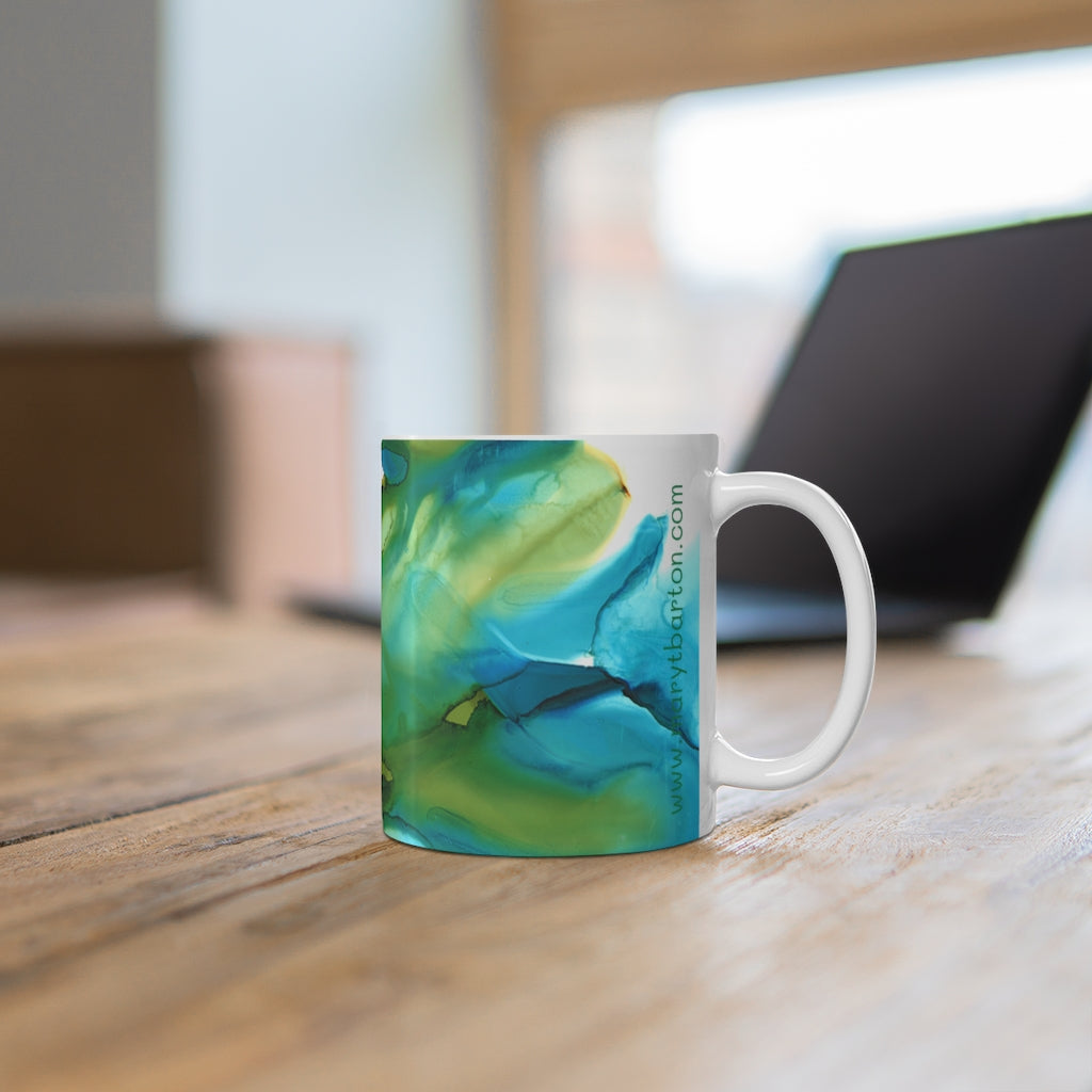 Blue Landscape Ceramic Mug 11oz