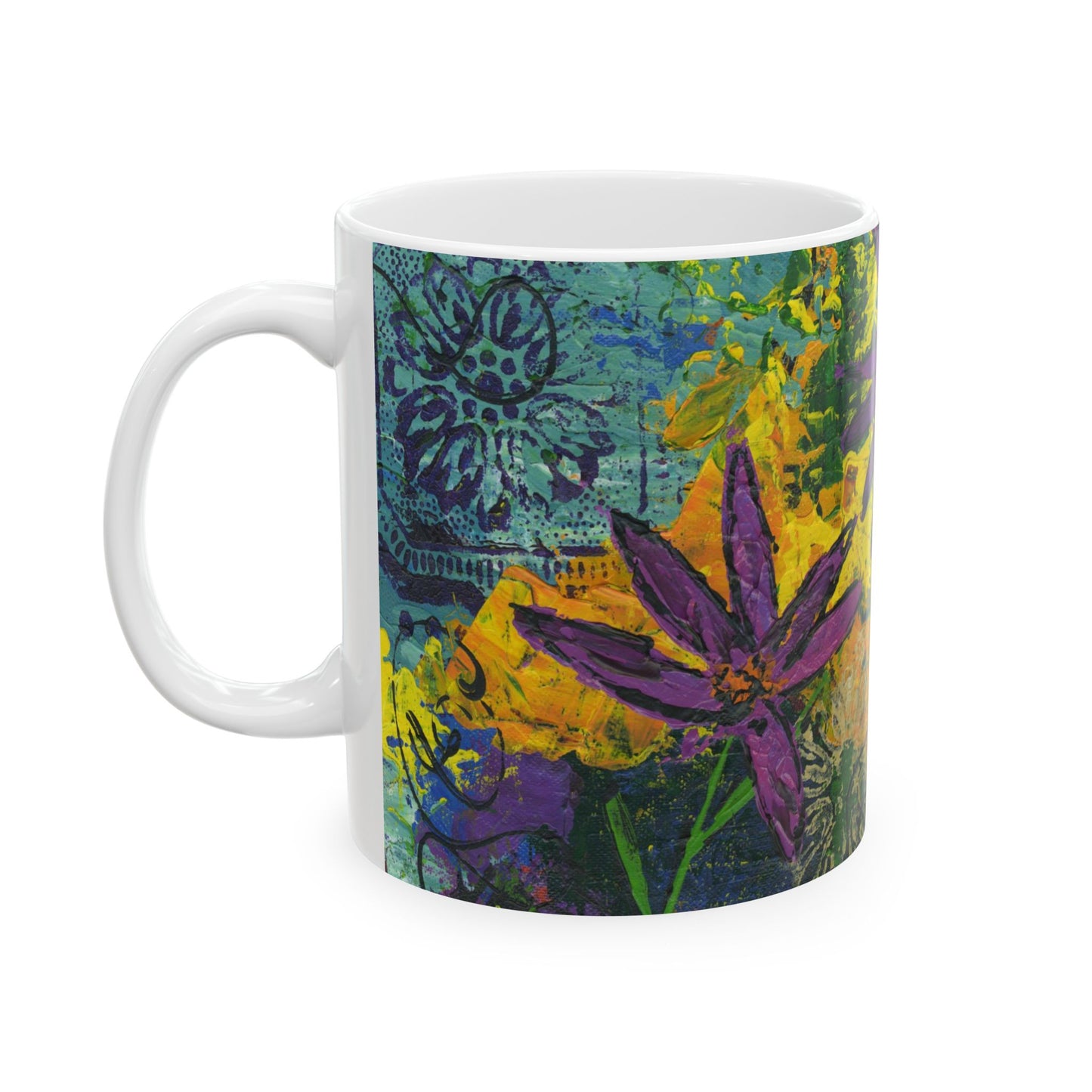 Wild Flowers Ceramic Mug 11oz