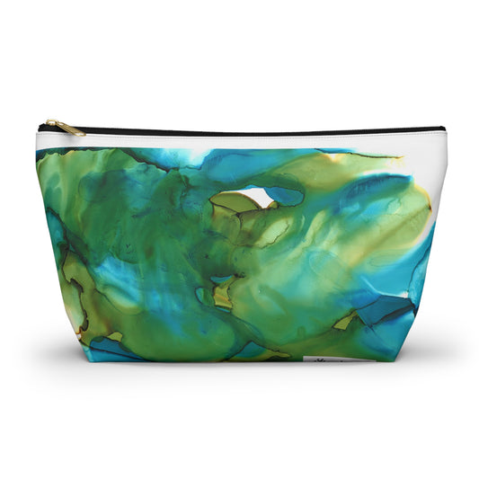 Blue Landscape Accessory Pouch w T-bottom