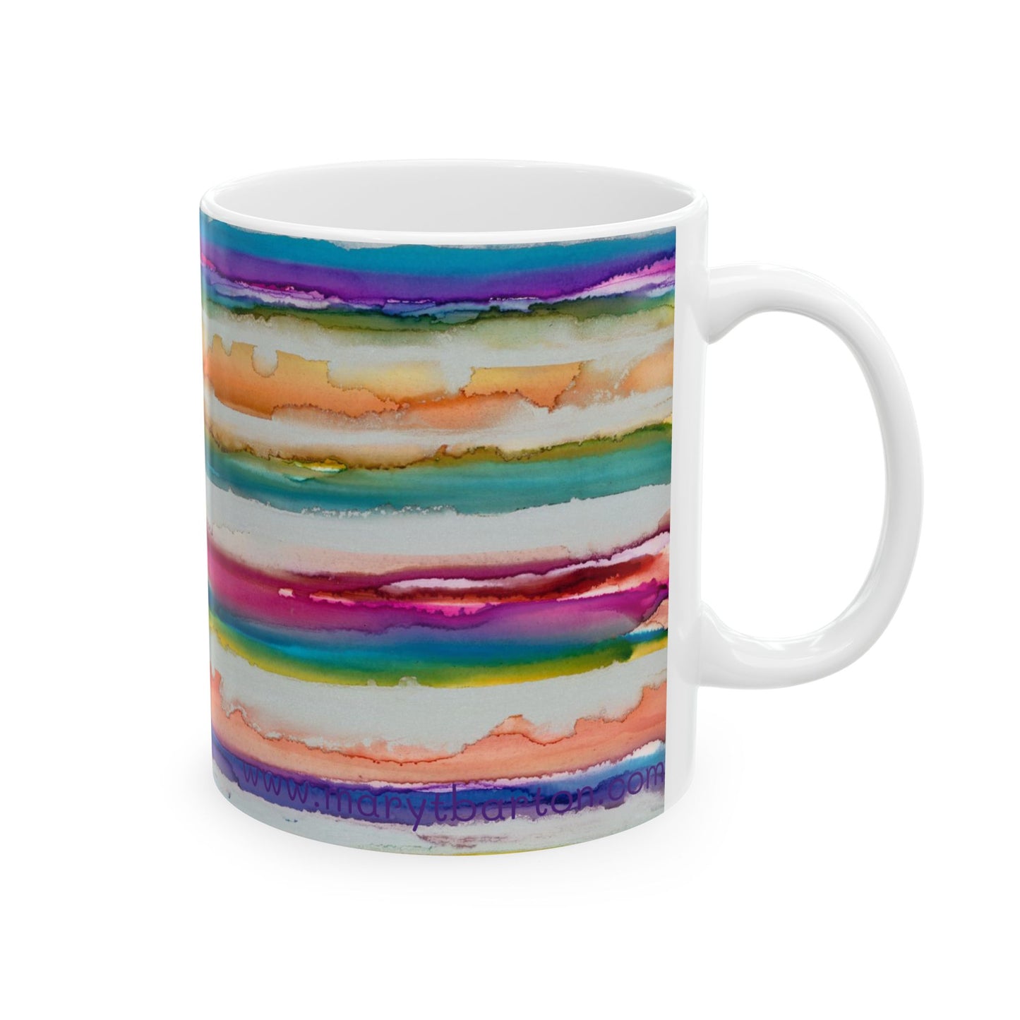 Rainbow Iridescence Ceramic Mug 11oz