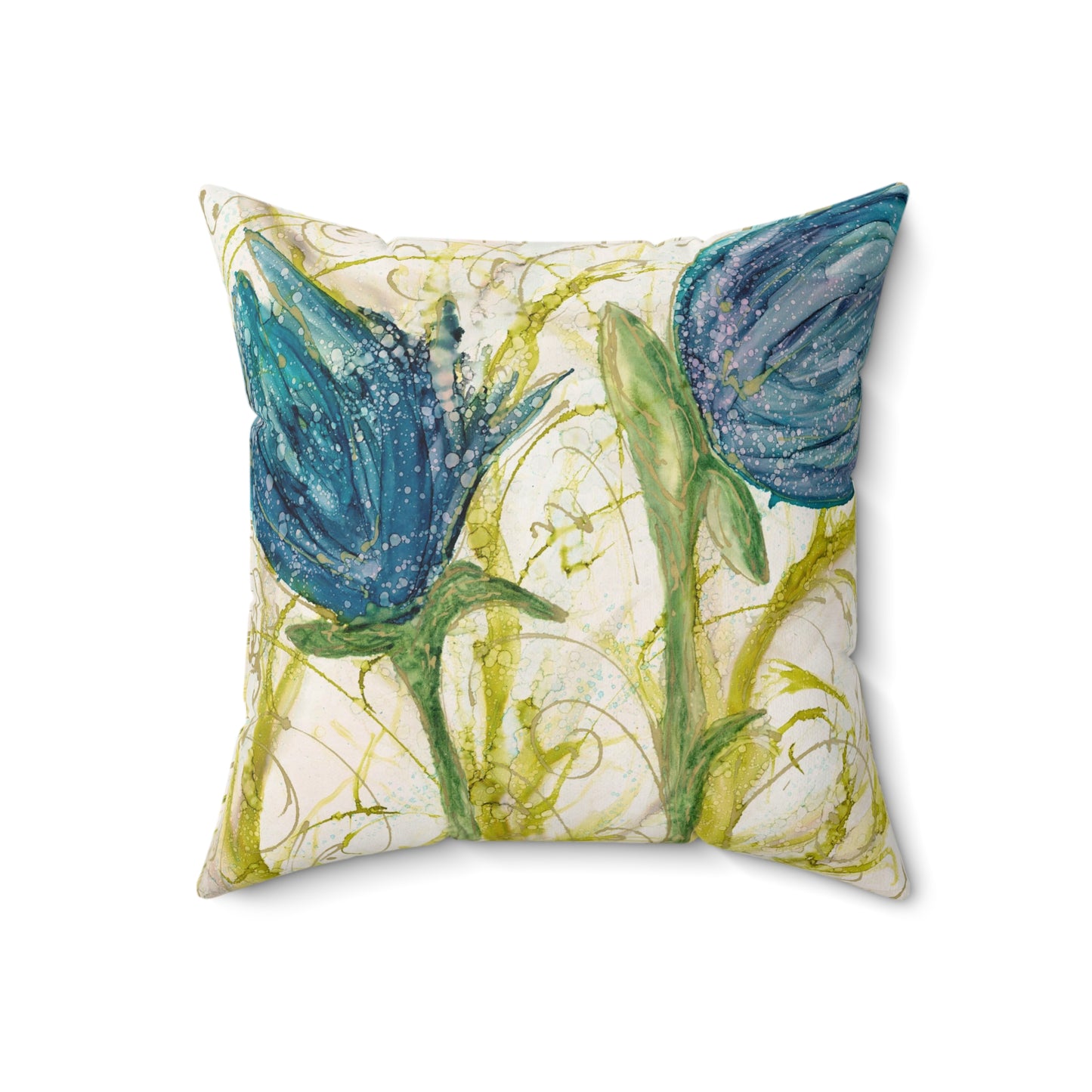 Rejoice Faux Suede Square Pillow