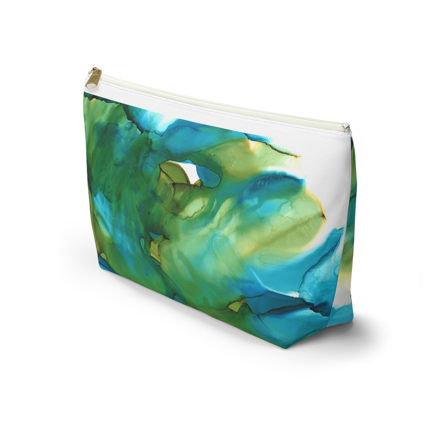 Blue Landscape Accessory Pouch w T-bottom