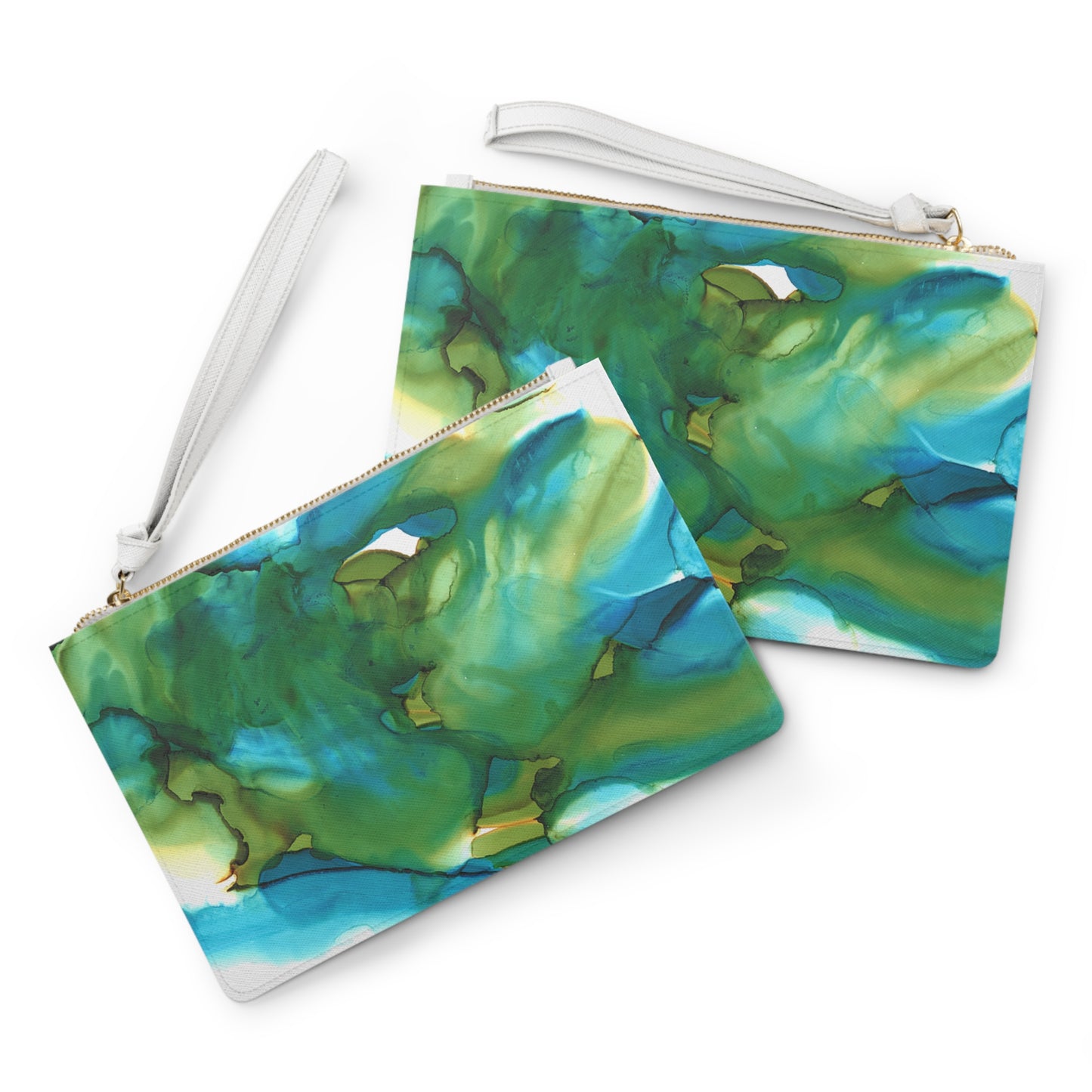 Blue Landscape Clutch Bag