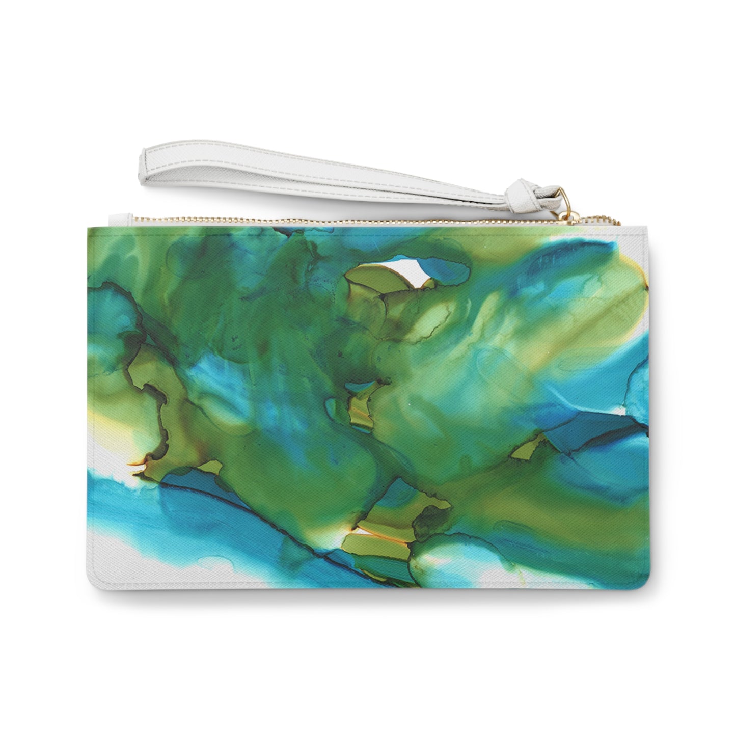 Blue Landscape Clutch Bag