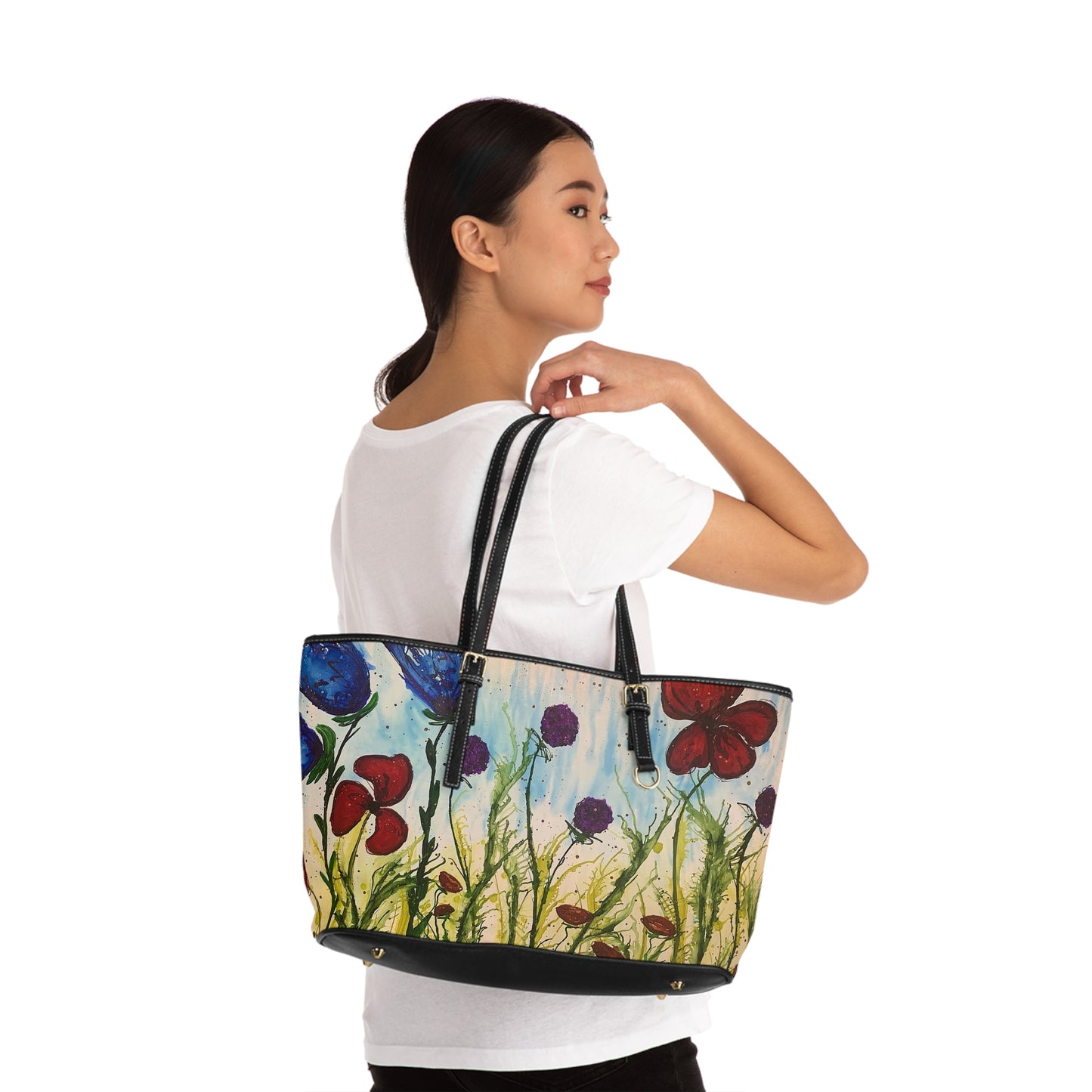 Rise Up Leather Shoulder Bag