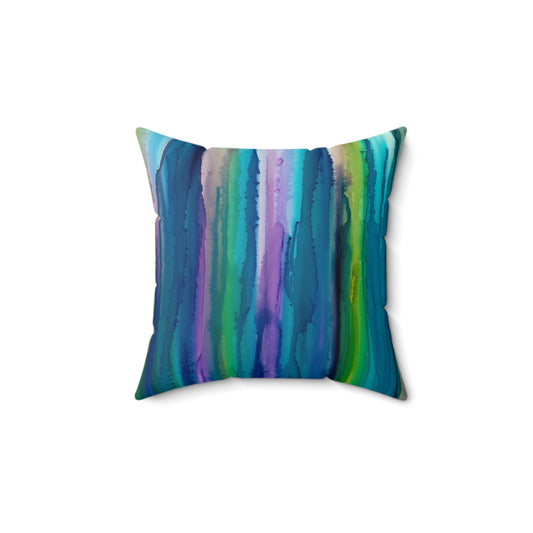 Layers Faux Suede Square Pillow