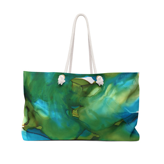 Blue Landscape Weekender Bag