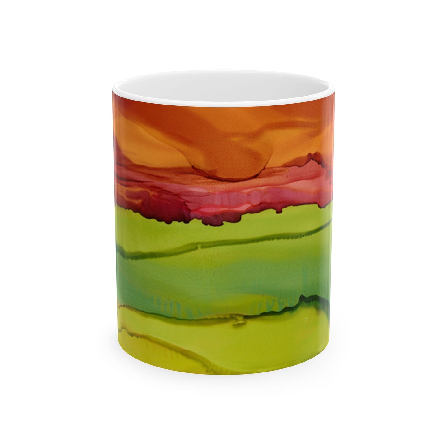 Meadow Sunset Ceramic Mug 11oz