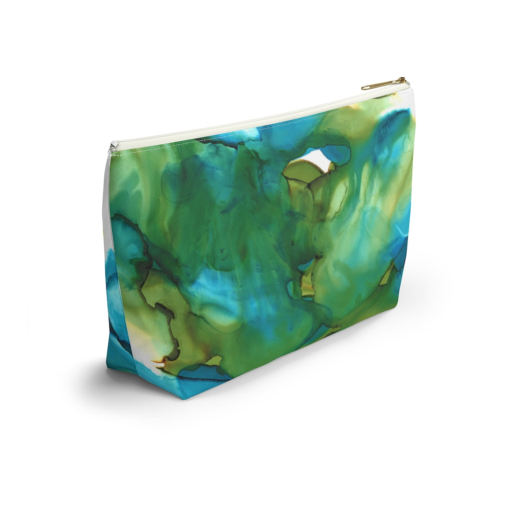 Blue Landscape Accessory Pouch w T-bottom