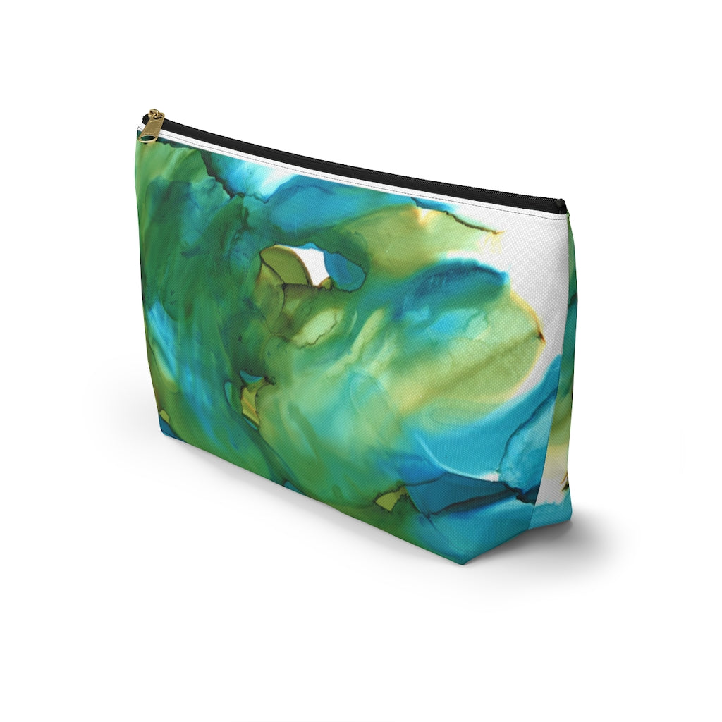 Blue Landscape Accessory Pouch w T-bottom